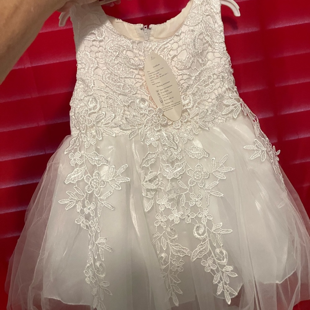White Lace Toddler Dress